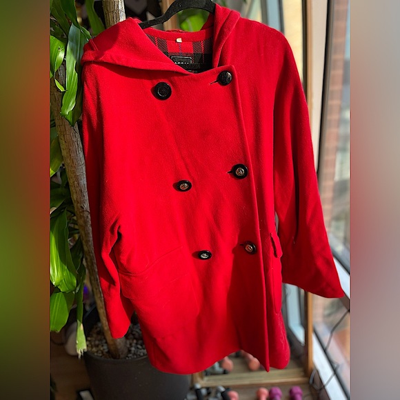 Akris Jackets & Blazers - Vintage Akris Club Wool Blend Hooded Coat